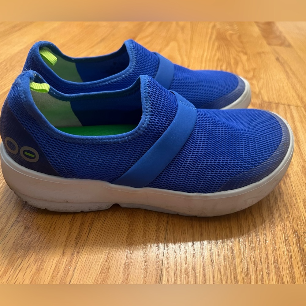 OOFOS Blue Slip-On Women’s Casual Shoes